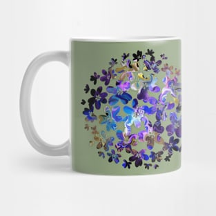 Rainbow floral Mug